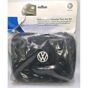 Volkswagen First Aid Kit Black Portable Emergency Set 000093108B VW Model